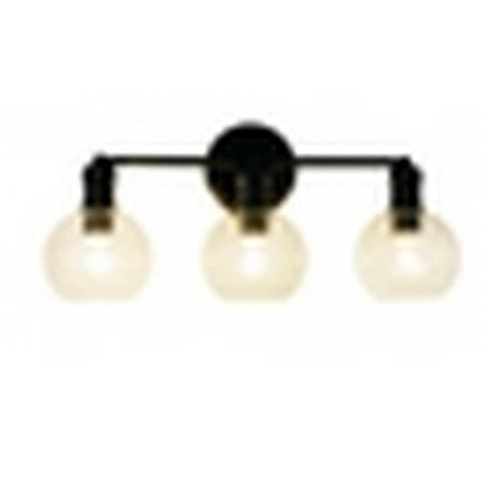 CHLOE Lighting OXA Transitional 3 Light Matt Black Vanity Bathlight 22" Wide