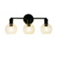 CHLOE Lighting OXA Transitional 3 Light Matt Black Vanity Bathlight 22" Wide