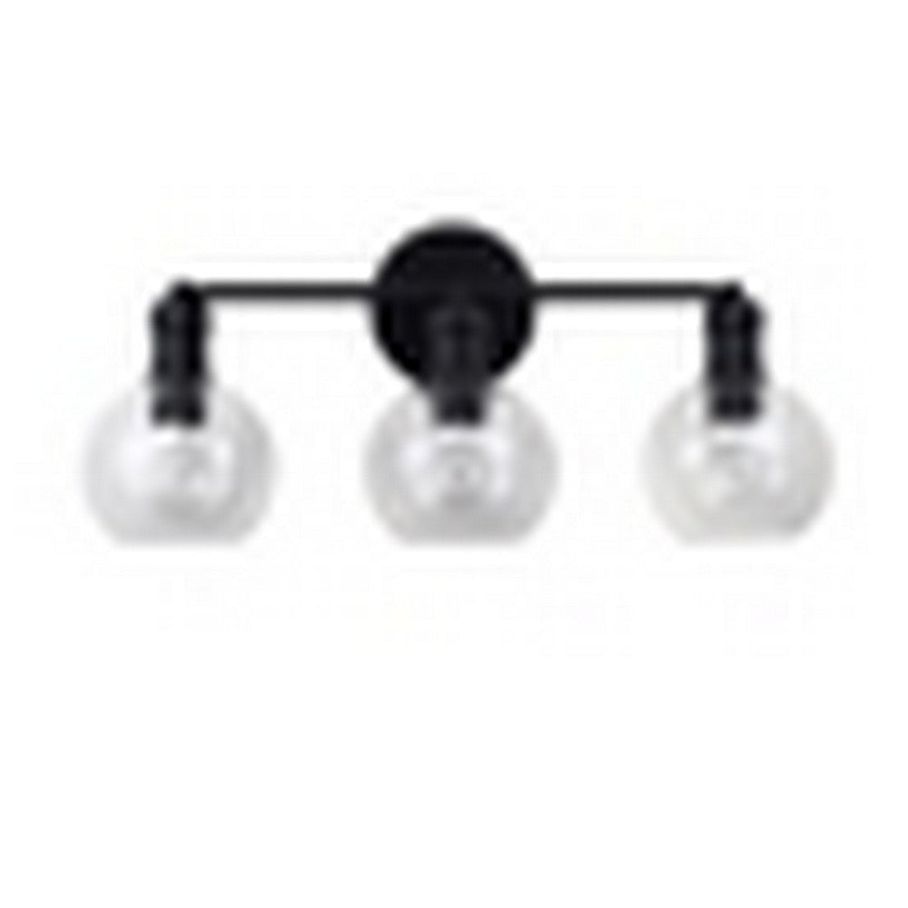 CHLOE Lighting OXA Transitional 3 Light Matt Black Vanity Bathlight 22’’ Wide CHL-CH6S001BK22-BL3