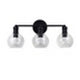 CHLOE Lighting OXA Transitional 3 Light Matt Black Vanity Bathlight 22’’ Wide CHL-CH6S001BK22-BL3