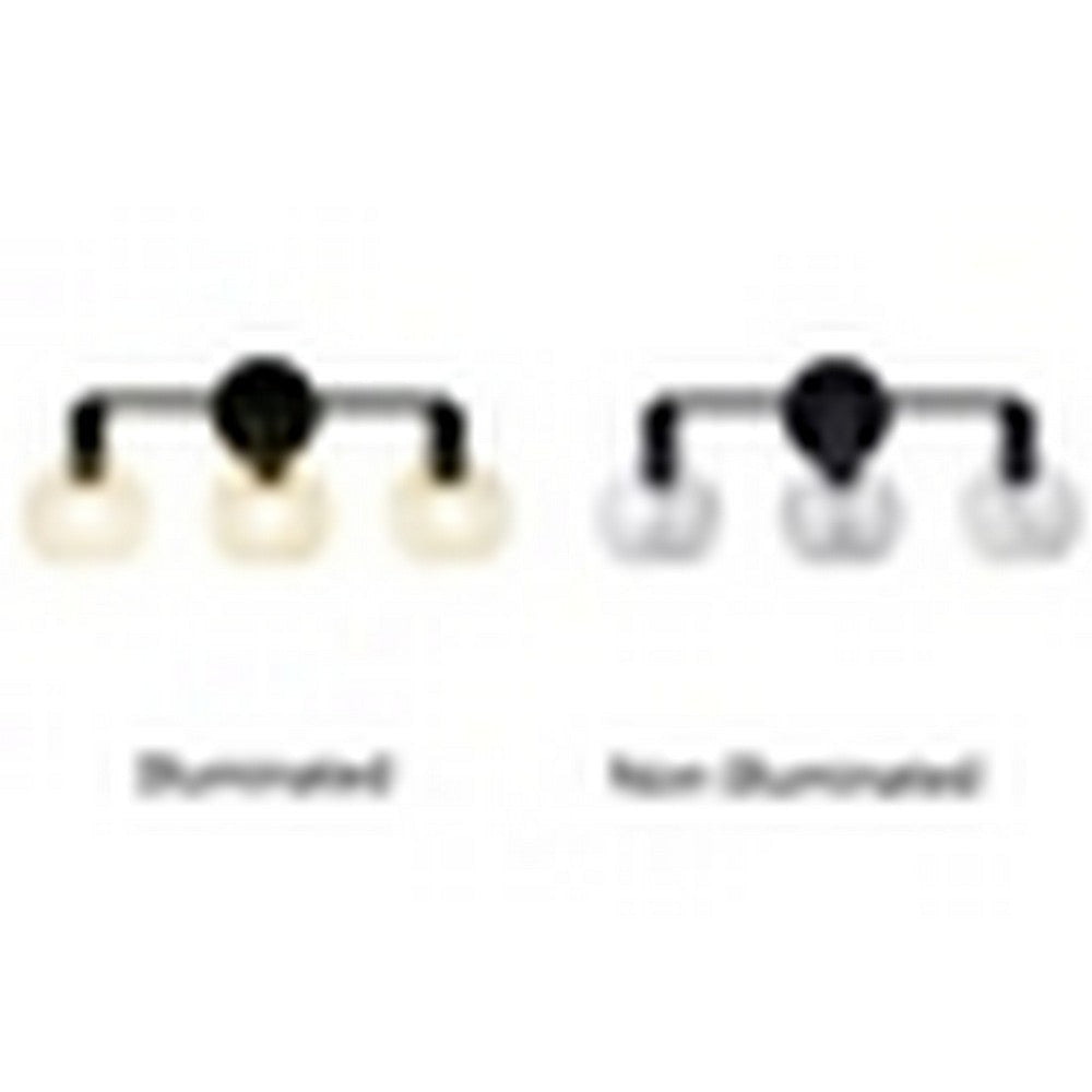 CHLOE Lighting OXA Transitional 3 Light Matt Black Vanity Bathlight 22’’ Wide CHL-CH6S001BK22-BL3