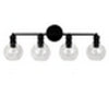 CHLOE Lighting OXA Transitional 4 Light Black Vanity Bathlight 30’’ Wide CHL-CH6S001BK30-BL4
