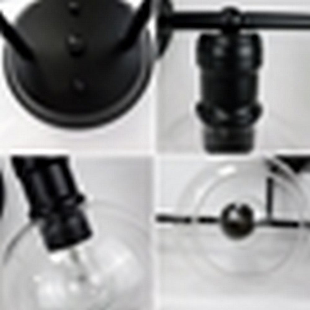 CHLOE Lighting OXA Transitional 4 Light Black Vanity Bathlight 30’’ Wide CHL-CH6S001BK30-BL4