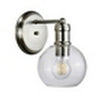 CHLOE Lighting OXA Transitional 1 Light Brushed Nickel Indoor Wall Sconce 6’’ Wide CHL-CH6S001BN06-WS1