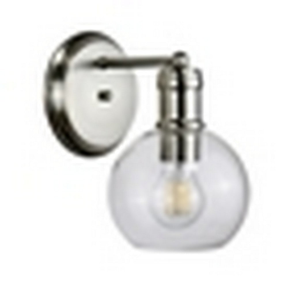 CHLOE Lighting OXA Transitional 1 Light Brushed Nickel Indoor Wall Sconce 6’’ Wide CHL-CH6S001BN06-WS1