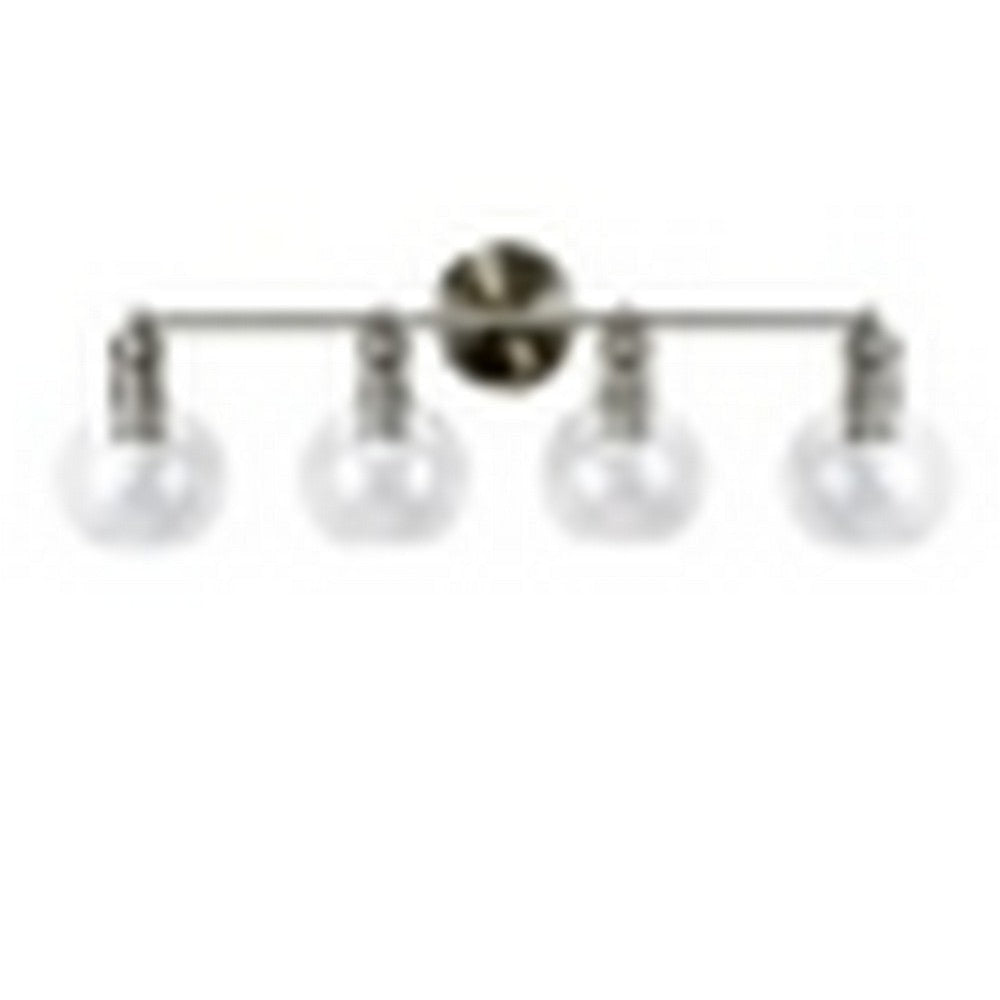 CHLOE Lighting OXA Transitional 4 Light Brushed Nickel Vanity Bathlight 30’’ Wide CHL-CH6S001BN30-BL4