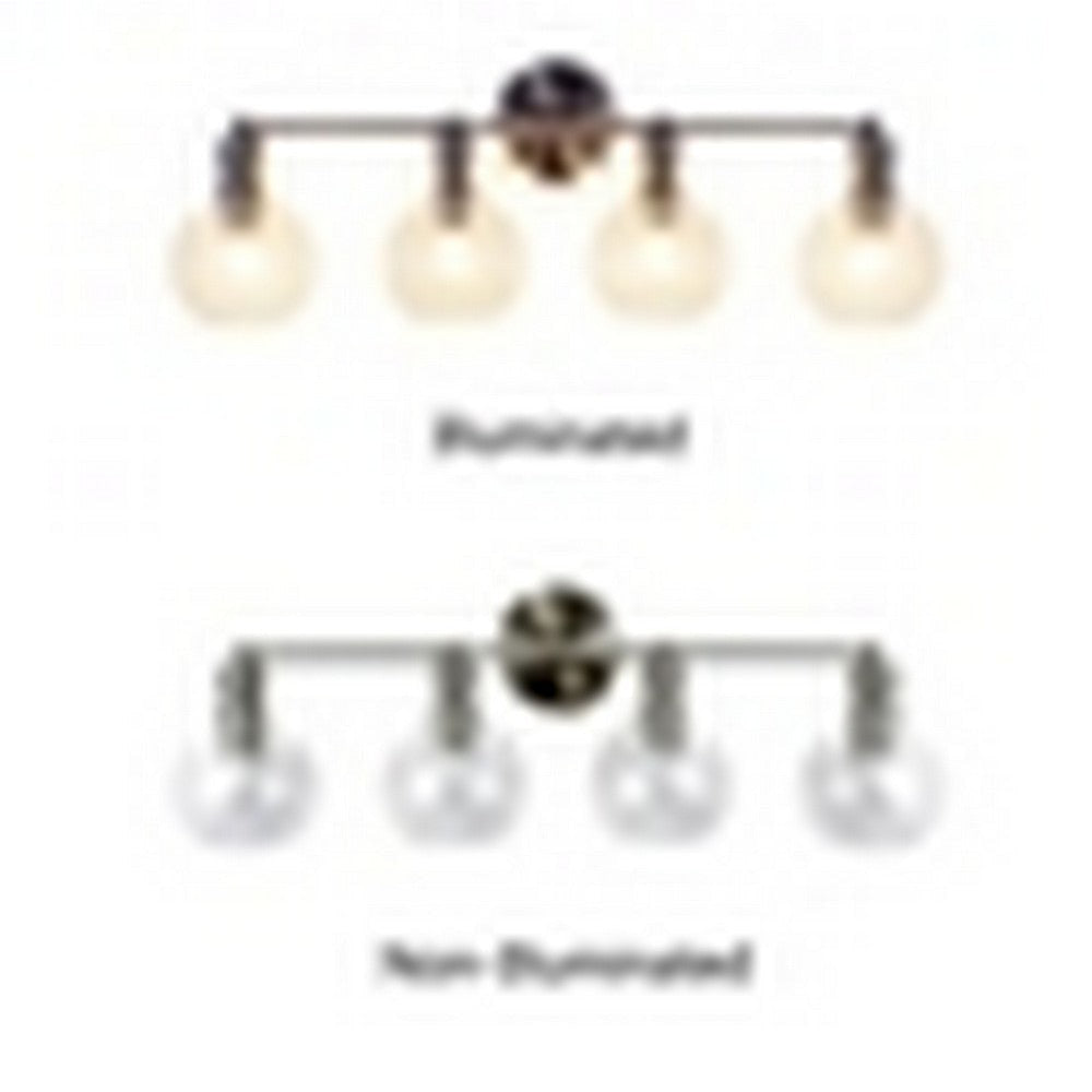 CHLOE Lighting OXA Transitional 4 Light Brushed Nickel Vanity Bathlight 30’’ Wide CHL-CH6S001BN30-BL4