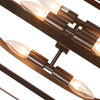 CHLOE Lighting PEPPER Transitional 6 Light Matt Black Finish Hanging Ceiling Pendant 15’’ Wide CHL-CH6S803RB15-UP6