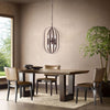 CHLOE Lighting PEPPER Transitional 6 Light Matt Black Finish Hanging Ceiling Pendant 15’’ Wide CHL-CH6S803RB15-UP6