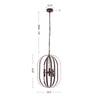 CHLOE Lighting PEPPER Transitional 6 Light Matt Black Finish Hanging Ceiling Pendant 15’’ Wide CHL-CH6S803RB15-UP6