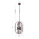 CHLOE Lighting PEPPER Transitional 6 Light Matt Black Finish Hanging Ceiling Pendant 15’’ Wide CHL-CH6S803RB15-UP6
