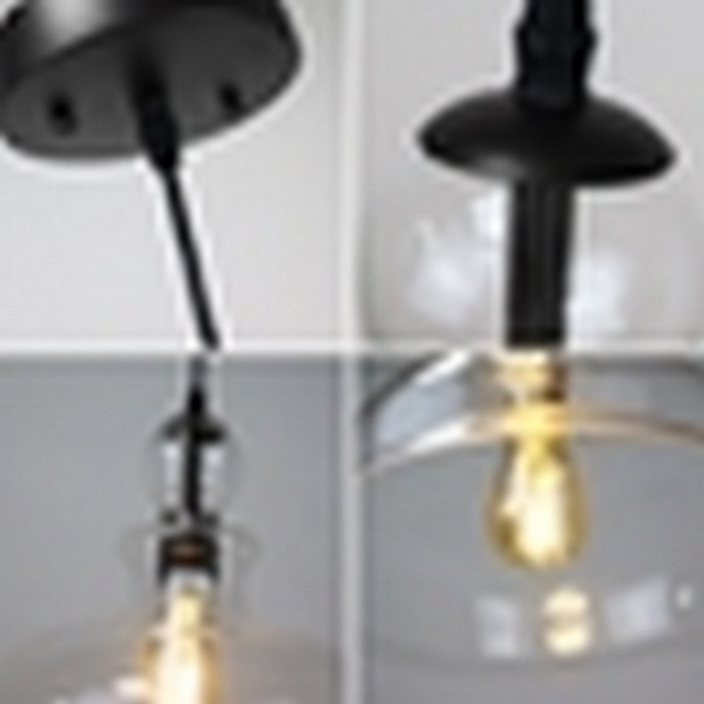 CHLOE Lighting TILIAN Transitional 1 Light Matt Black Ceiling Pendant 12’’ Wide CHL-CH6S804BK12-DP1
