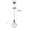 CHLOE Lighting TILIAN Transitional 1 Light Oil Rubbed Bronze Ceiling Pendant 12’’ Wide CHL-CH6S804RB12-DP1