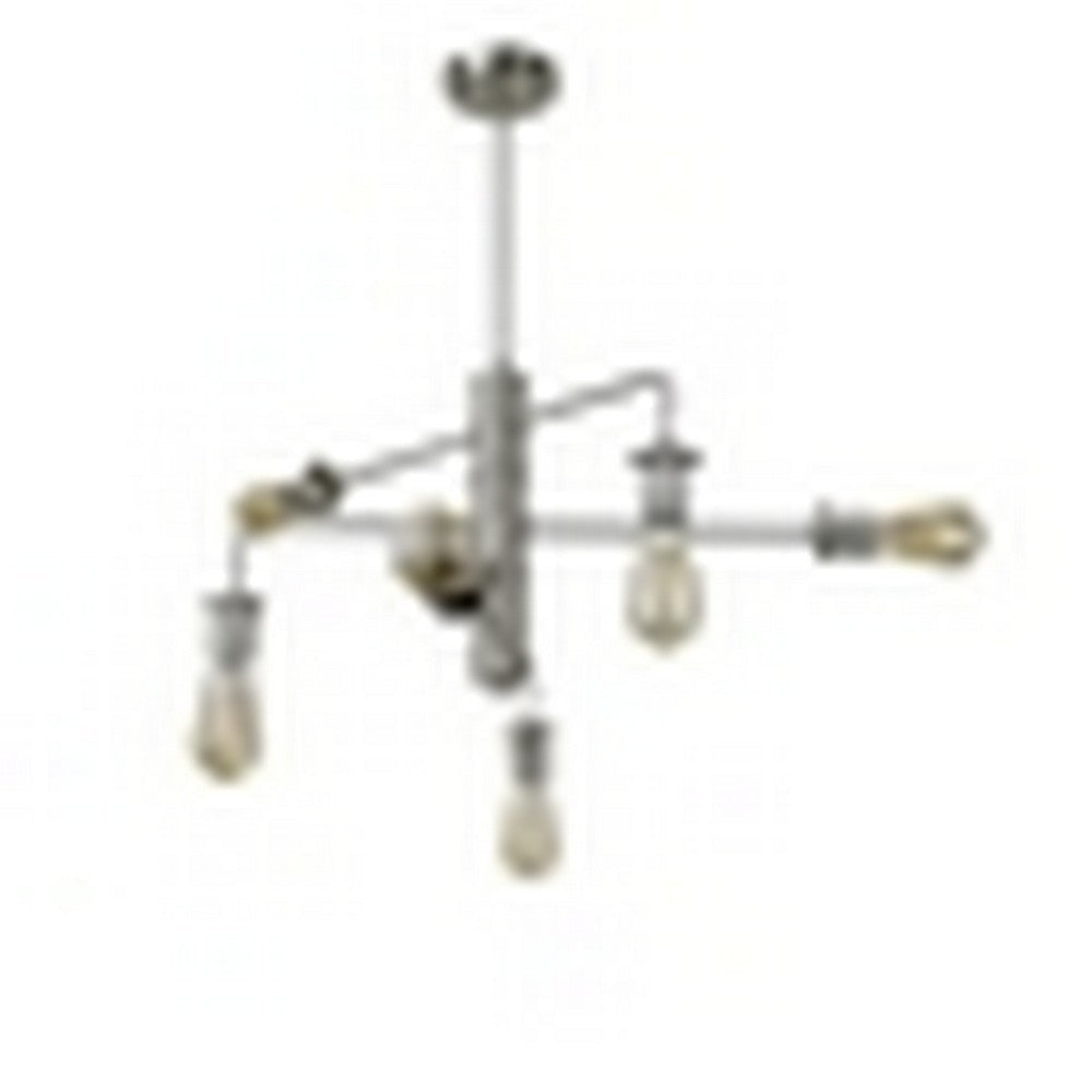 CHLOE Lighting Transitional-Style Brushed Nickel 6 Light Large Pendant 23’’ Wide CHL-CH6S805BN23-DP6