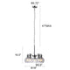 CHLOE Lighting WACIAN Transitional 5 Light Chrome Hanging Chandelier 18’’ Wide CHL-CH6S901CM18-DC5