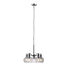 CHLOE Lighting WACIAN Transitional 5 Light Chrome Hanging Chandelier 18" Wide