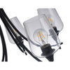 CHLOE Lighting WILLAN Transitional 5 Light Matt Black Up-Hanging Chandelier 21’’ Wide CHL-CH6S902BK21-UC5