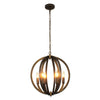 Lighting IRONCLAD Industrial 6 Light Bronze Ceiling Pendant 18’’ Wide CHL-CH7D009BZ18-UP6