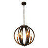 Lighting IRONCLAD Industrial 6 Light Bronze Ceiling Pendant 18’’ Wide CHL-CH7D009BZ18-UP6