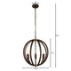 Lighting IRONCLAD Industrial 6 Light Bronze Ceiling Pendant 18’’ Wide CHL-CH7D009BZ18-UP6