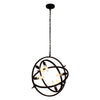 Lighting IRONCLAD Industrial 6 Light Oil Rubbed Bronze Ceiling Pendant 20’’ Wide CHL-CH7D033RB20-UP6