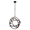 Lighting IRONCLAD Industrial 6 Light Oil Rubbed Bronze Ceiling Pendant 20’’ Wide CHL-CH7D033RB20-UP6