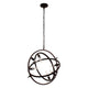 Lighting IRONCLAD Industrial 6 Light Oil Rubbed Bronze Ceiling Pendant 20’’ Wide CHL-CH7D033RB20-UP6