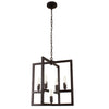 Lighting IRONCLAD Farmhouse 5 Light Oil Rubbed Bronze Ceiling Pendant 18’’ Wide CHL-CH7H026RB18-UP5