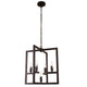 Lighting IRONCLAD Farmhouse 5 Light Oil Rubbed Bronze Ceiling Pendant 18’’ Wide CHL-CH7H026RB18-UP5