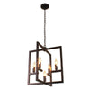 Lighting IRONCLAD Farmhouse 5 Light Oil Rubbed Bronze Ceiling Pendant 18’’ Wide CHL-CH7H026RB18-UP5