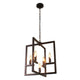 Lighting IRONCLAD Farmhouse 5 Light Oil Rubbed Bronze Ceiling Pendant 18’’ Wide CHL-CH7H026RB18-UP5
