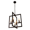 Lighting IRONCLAD Farmhouse 5 Light Oil Rubbed Bronze Ceiling Pendant 18’’ Wide CHL-CH7H026RB18-UP5