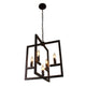 Lighting IRONCLAD Farmhouse 5 Light Oil Rubbed Bronze Ceiling Pendant 18’’ Wide CHL-CH7H026RB18-UP5