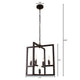 Lighting IRONCLAD Farmhouse 5 Light Oil Rubbed Bronze Ceiling Pendant 18’’ Wide CHL-CH7H026RB18-UP5