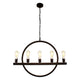 Lighting IRONCLAD Farmhouse 5 Light Oil Rubbed Bronze Ceiling Pendant 32" Wide
