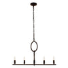 Lighting IRONCLAD Farmhouse 5 Light Oil Rubbed Bronze Ceiling Pendant 22’’ Wide CHL-CH7H077RB22-UP5
