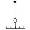Lighting IRONCLAD Farmhouse 5 Light Oil Rubbed Bronze Ceiling Pendant 22" Wide