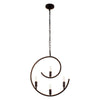 Lighting IRONCLAD Farmhouse 4 Light Oil Rubbed Bronze Ceiling Pendant 20’’ Wide CHL-CH7H078RB20-UP4