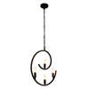 Lighting IRONCLAD Farmhouse 4 Light Oil Rubbed Bronze Ceiling Pendant 20’’ Wide CHL-CH7H078RB20-UP4