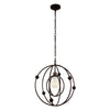 Lighting IRONCLAD Farmhouse 1 Light Oil Rubbed Bronze Ceiling Pendant 18’’ Wide CHL-CH7H080RB18-DP1