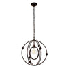 Lighting IRONCLAD Farmhouse 1 Light Oil Rubbed Bronze Ceiling Pendant 18’’ Wide CHL-CH7H080RB18-DP1