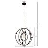 Lighting IRONCLAD Farmhouse 1 Light Oil Rubbed Bronze Ceiling Pendant 18’’ Wide CHL-CH7H080RB18-DP1