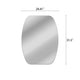 Chloe’S Reflection Verical/Horizontal Hanging Squared-Oval Shaped Frameless Wall Mirror 32’’ Height CHL-CH7M003SV32-VRT