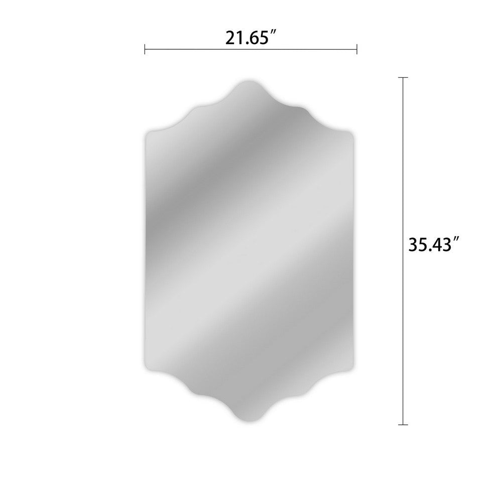 Chloe’S Reflection Verical/Horizontal Hanging Novelty Shaped Frameless Wall Mirror 35’’ Height CHL-CH7M006SV35-VRT