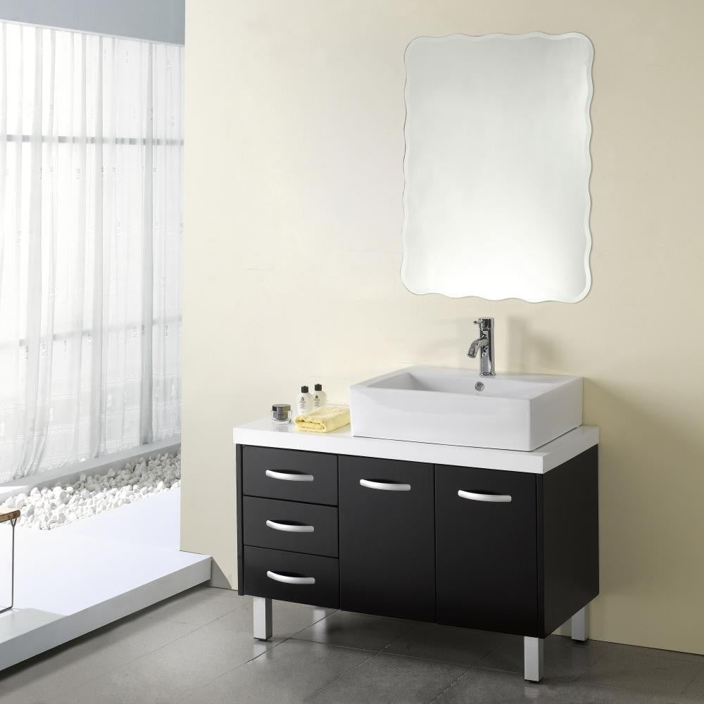 Lighting RANGLEY Large Frameless Wall Mirror 24x32 CHL-CH7M007SV24-FRT
