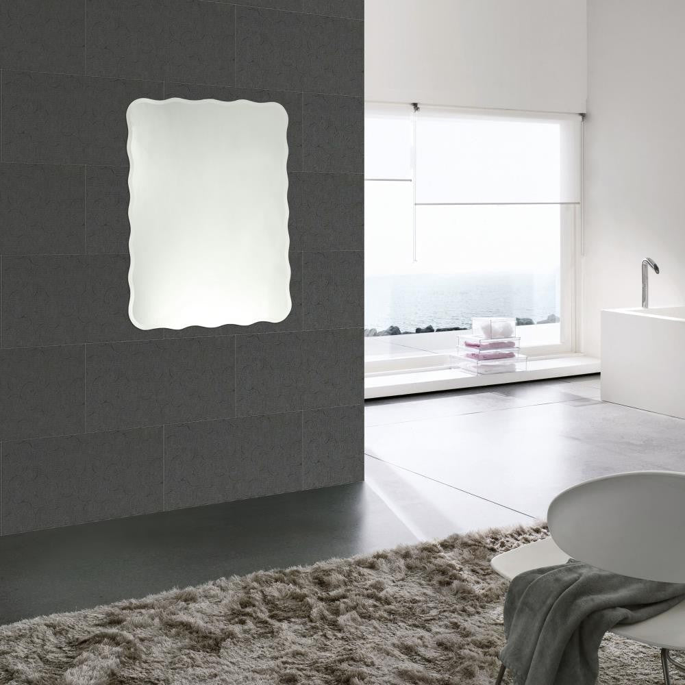 Lighting RANGLEY Large Frameless Wall Mirror 24x32 CHL-CH7M007SV24-FRT