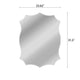 Chloe’S Reflection Verical/Horizontal Hanging Novelty Shaped Frameless Wall Mirror 32’’ Height CHL-CH7M009SV32-VRT