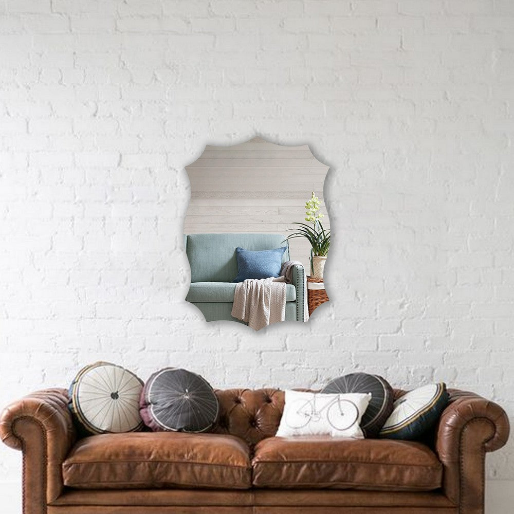 Chloe’S Reflection Verical/Horizontal Hanging Novelty Shaped Frameless Wall Mirror 32’’ Height CHL-CH7M009SV32-VRT