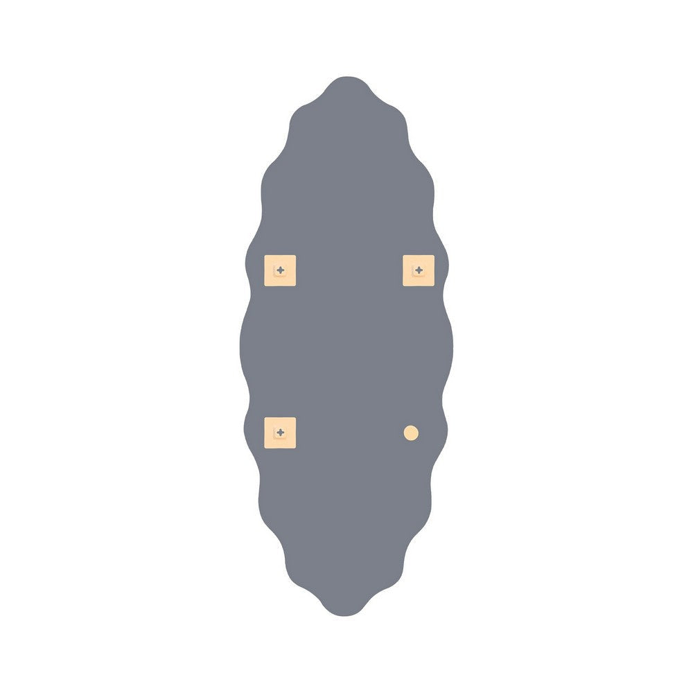 Chloe’S Reflection Verical/Horizontal Hanging Oval Shaped Frameless Wall Mirror 49’’ Height CHL-CH7M010SV49-VOV