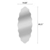 Chloe’S Reflection Verical/Horizontal Hanging Oval Shaped Frameless Wall Mirror 49’’ Height CHL-CH7M010SV49-VOV